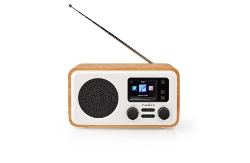 Nedis RDIN2000WT Internet, DAB+ & FM Radio with Bluetooth - Oak